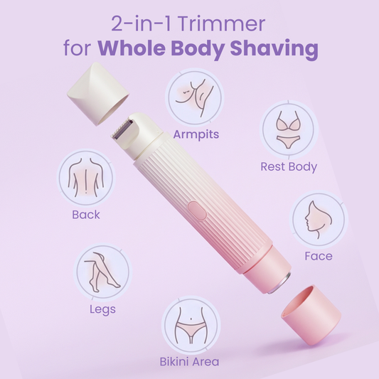 2-in-1 Painless Bikini Hair Trimmer